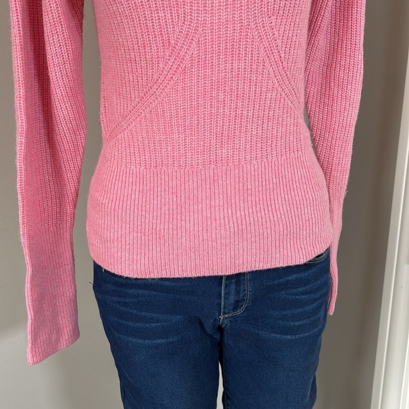 Frame Cashmere Wool Spanish Pink Turtleneck Sweater Jumper Sz XS NEW - Picture 5 of 13